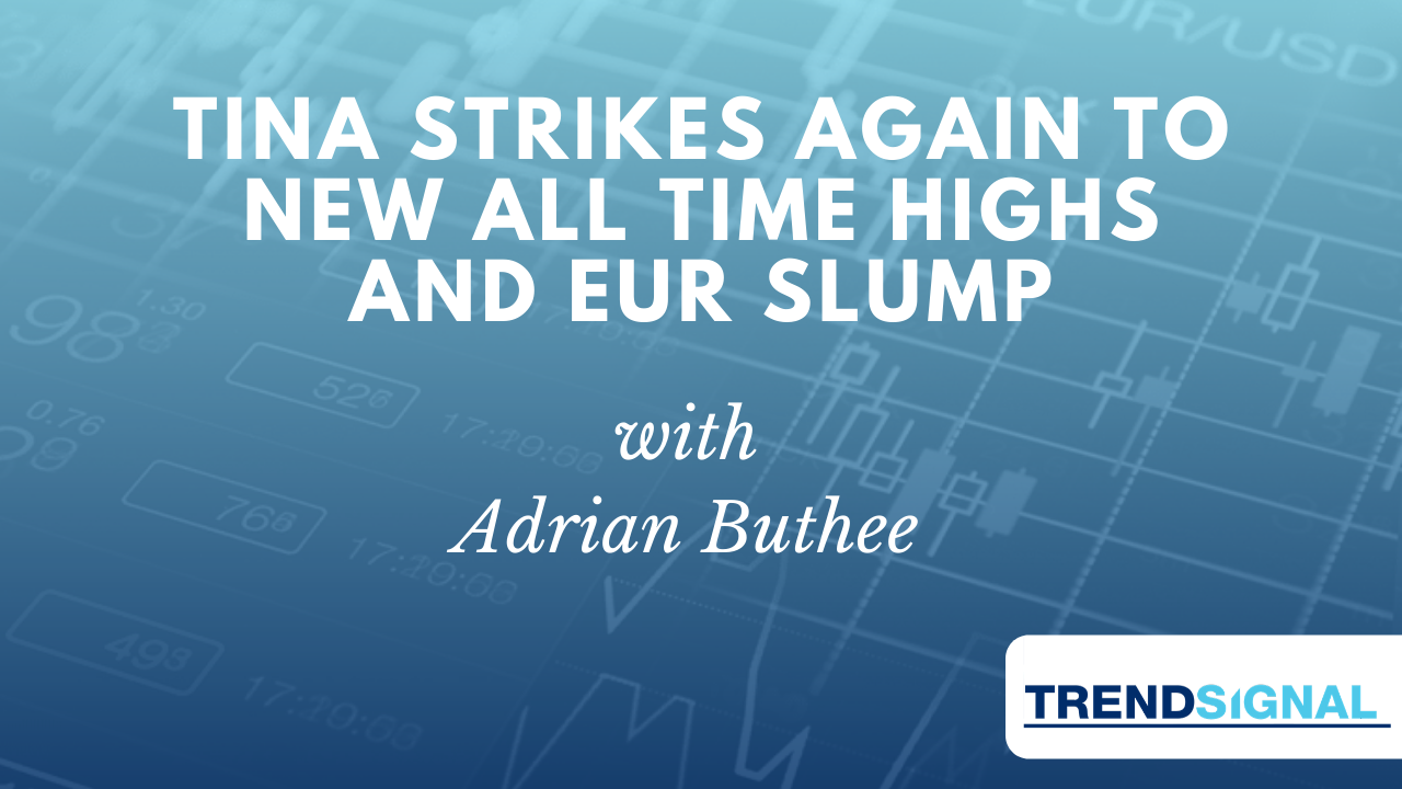 TINA strikes again to new all time highs and EUR Slump